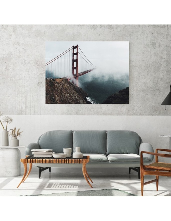 Golden Gate - wydruk na płótnie canvas na ścianę do salonu | FEEBY