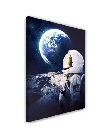 Obraz na ścianę Astronauta patrzący na Ziemie z kosmosu | FEEBY