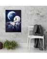 Obraz na ścianę Astronauta patrzący na Ziemie z kosmosu | FEEBY