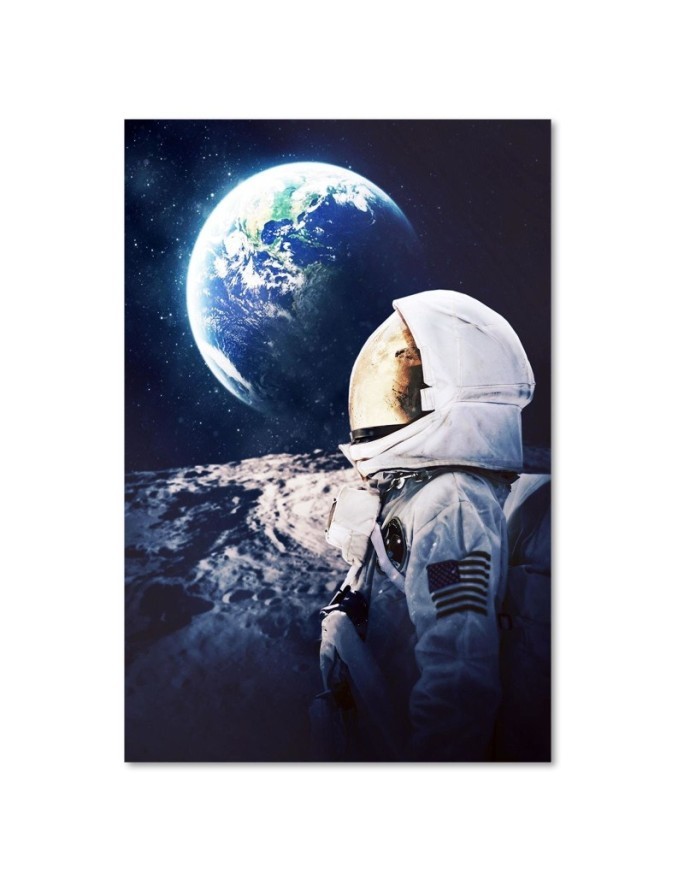 Obraz na ścianę Astronauta patrzący na Ziemie z kosmosu | FEEBY