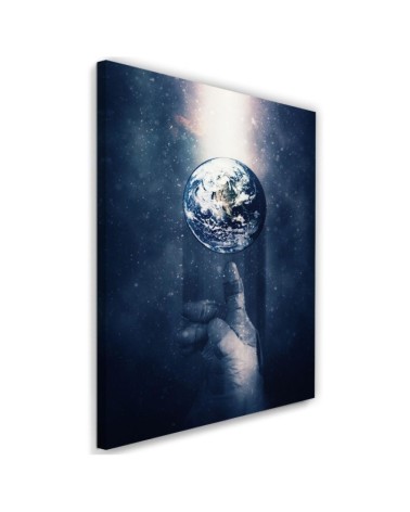 Planet Earth - Canvas painting for the wall to the youth room | FEEBY