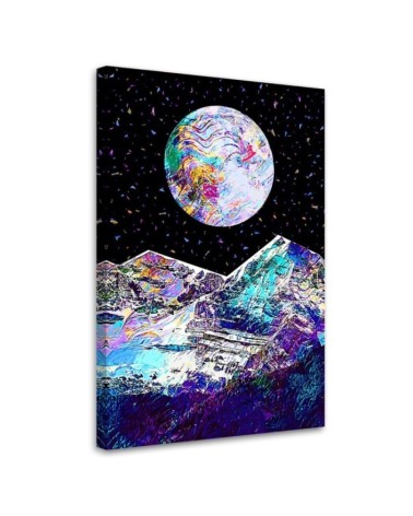 Cosmos - modern wall art painting for living room | FEEBY