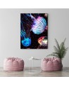 Meduzy - obraz neon na ścianę do pokoju dziecięcego | FEEBY