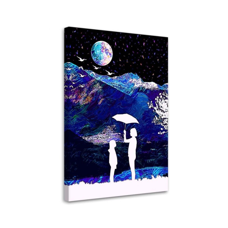 Obraz digital art Deszczowy dzień w górach Gab Fernando | FEEBY