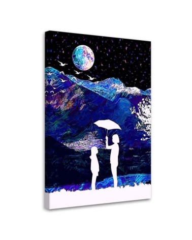Canvas prints digital art Rainy day in the mountains Gab Fernando | FEEBY
