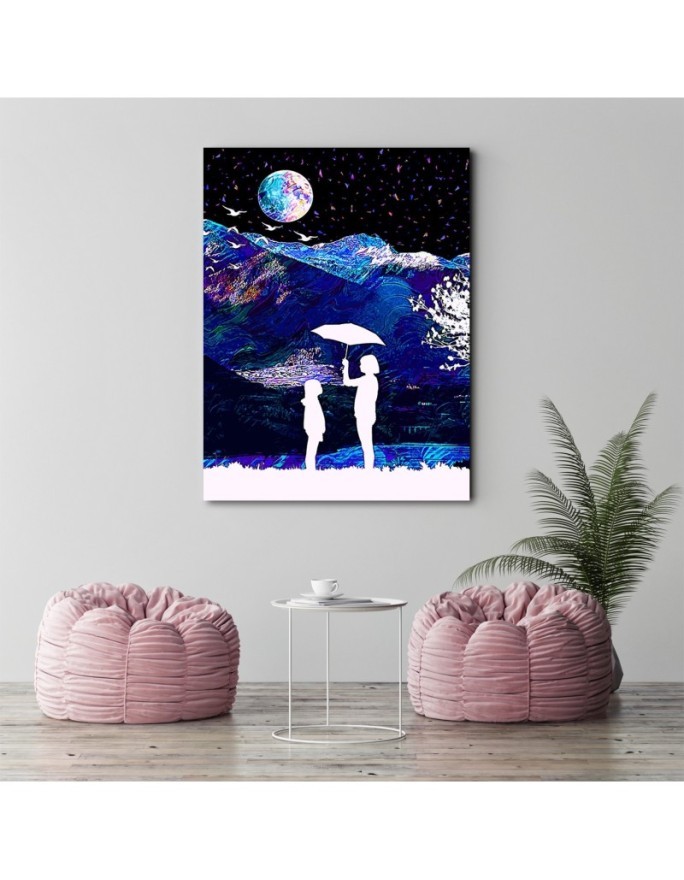 Obraz digital art Deszczowy dzień w górach Gab Fernando | FEEBY