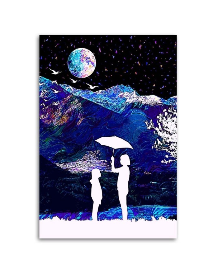 Canvas prints digital art Rainy day in the mountains Gab Fernando | FEEBY