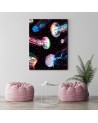 Obraz na płótnie canvas Neonowe meduzy w oceanie | FEEBY