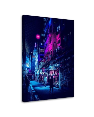 Loft style Canvas painting Neon street Gab Fernando | FEEBY
