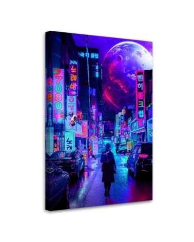 Cosmos moon - canvas prints for living room, office | FEEBY