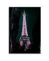 Eiffel Tower in pink - wall art painting for living room, bedroom | FEEBY
