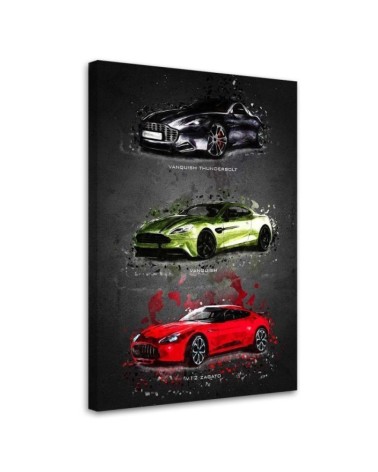 Canvas prints Aston Martin car for office wall | FEEBY