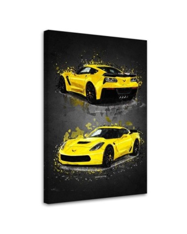 Obraz samochód Corvette do biura, garażu na ścianę | FEEBY