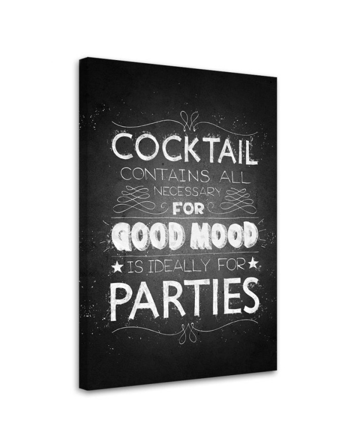 Obraz z napisem Coctail do kuchni, baru na ścianę | FEEBY