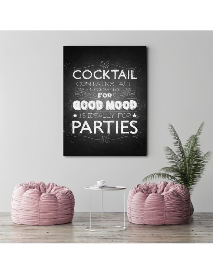 Obraz z napisem Coctail do kuchni, baru na ścianę | FEEBY