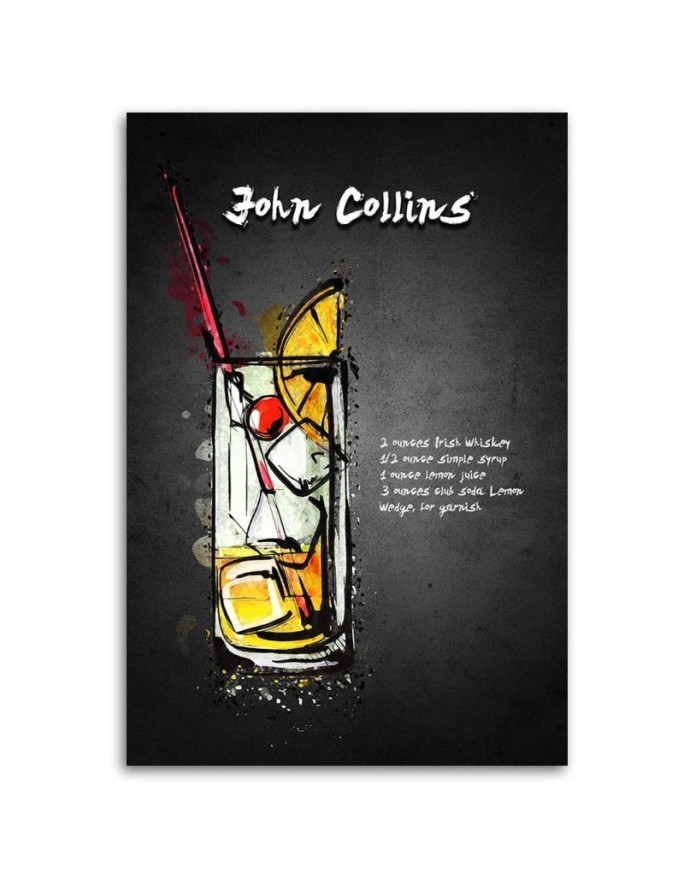 Obraz grafika na ścianę Koktajl John Collins Gab Fernando | FEEBY