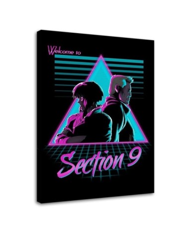 Canvas prints neon digital art Section 9 DDJVigo | FEEBY