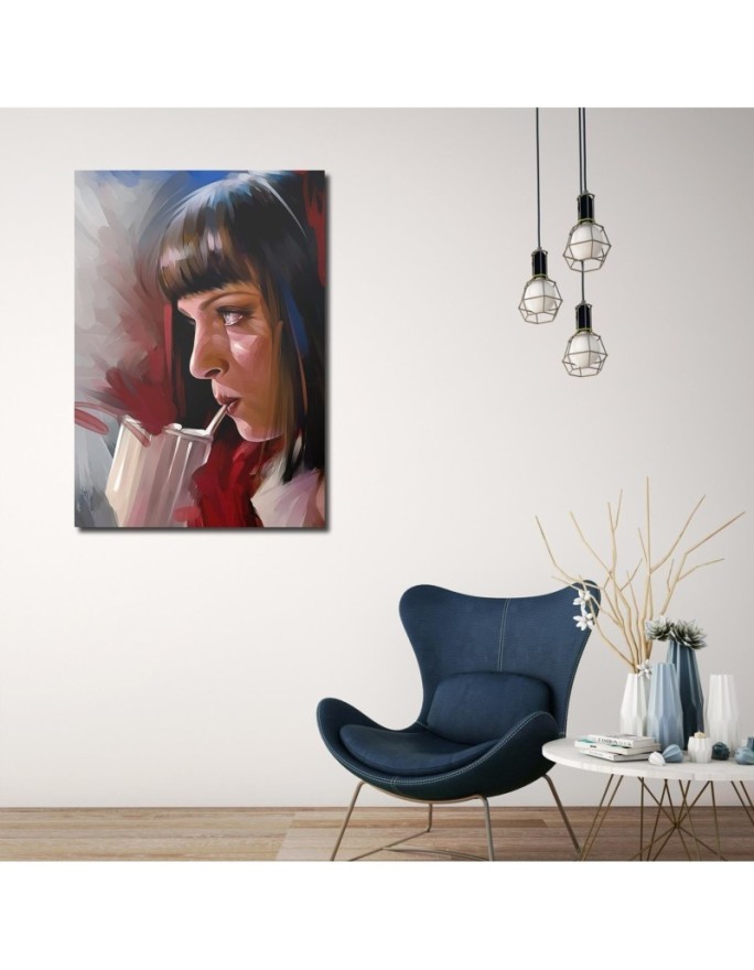 Obraz Uma Thurman Pulp Fiction na ścianę do salonu | FEEBY