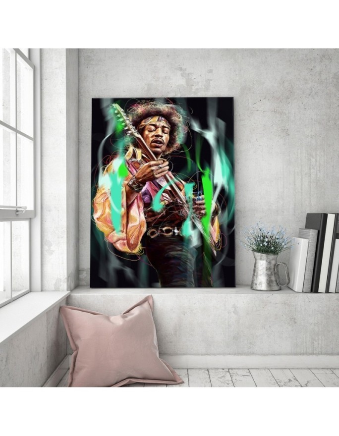 Obraz Jimi Hendrix - dekoracja ścienna do pokoju Dmitry Belov | FEEBY