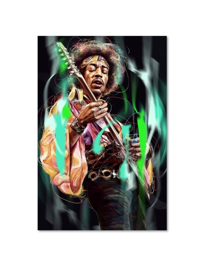 Obraz Jimi Hendrix - dekoracja ścienna do pokoju Dmitry Belov | FEEBY