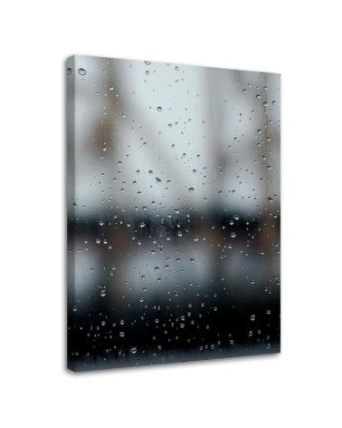 Pictures on Canvas  for the bathroom Raindrops on the glass Dmitry Belov | FEEBY