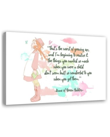 Kids room Pictures Quotation Anna from the green hill | FEEBY