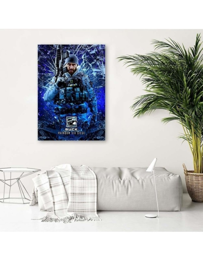 Obraz młodzieżowy na ścianę - Postać Rainbow six siege | FEEBY