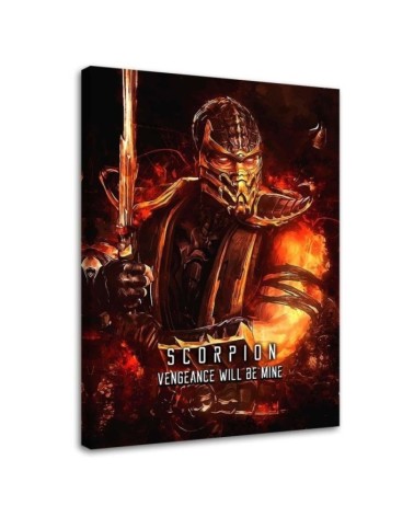 Canvas prints for a teenager's room on the wall Mortal Kombat game | FEEBY