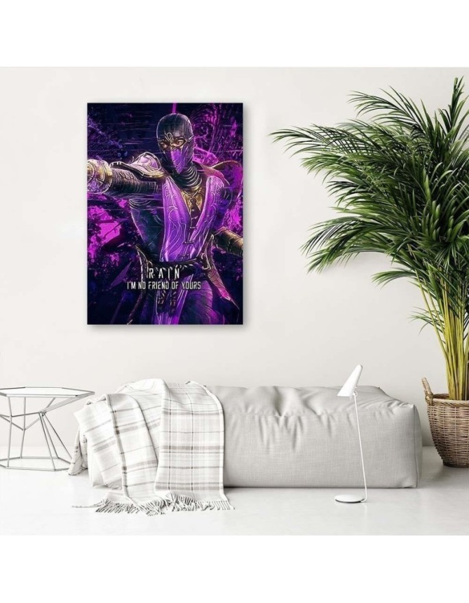 Canvas prints for a teenager's room on the wall Mortal Kombat game | FEEBY