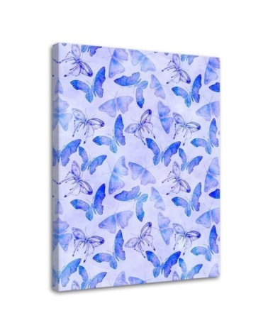 Canvas prints for the bathroom - Blue butterflies by Andrea Haase | FEEBY