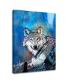 Canvas prints for the office on canvas Wolf against the sky | FEEBY