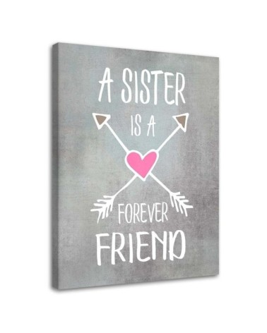 Canvas prints for girls Friends' inscription Andrea Haase | FEEBY