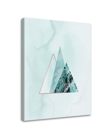 Wall art painting - Minimalist triangles Andrea Haase | FEEBY