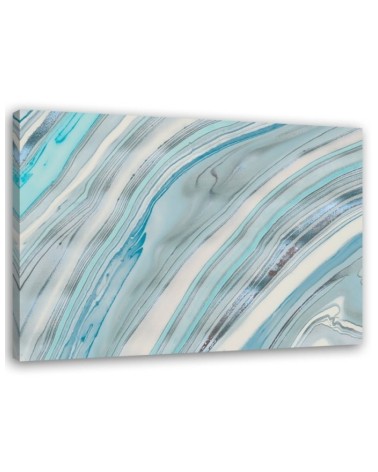 Canvas prints for spa, bathroom - Marble pattern in blue Andrea Haase | FEEBY
