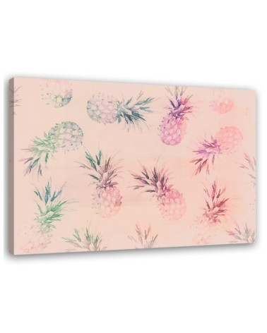 Canvas prints for kitchen - Pink pineapples Andrea Haase | FEEBY