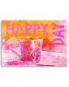Obraz do kuchni, jadalni - Napis Happy Day i kubek | FEEBY