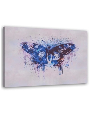 Pictures on Canvas for living room - Butterfly in shades of blue Andrea Haase | FEEBY