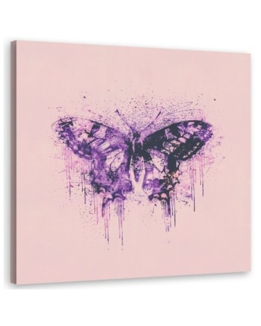 Obraz do salonu, jadalni -  Fioletowy motyl Andrea Haase