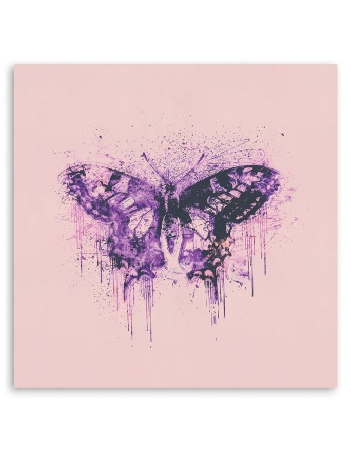 Obraz do salonu, jadalni -  Fioletowy motyl Andrea Haase
