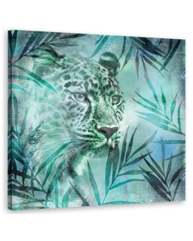 Canvas prints for dining room, room Leopard among leaves Andrea Haase | FEEBY