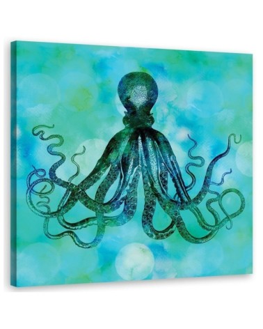 Painting Canvas  for bathroom Octopus Andrea Haase | FEEBY