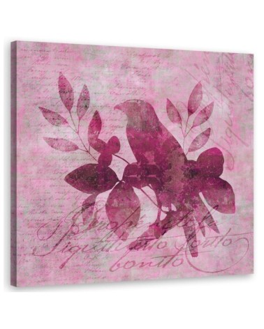 Canvas print painting Bird on a branch Andrea Haase | FEEBY