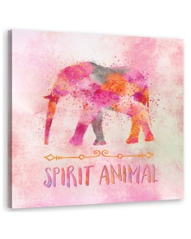 Nursery art prints canvas wall art painting -  Pastel elephant Andrea Haase | FEEBY