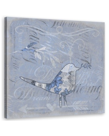 Canvas prints for children's room Blue bird Andrea Haase | FEEBY