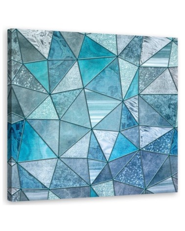 Canvas prints spa bathroom - Turquoise geometric patterns Andrea Haase | FEEBY