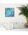 Canvas prints spa bathroom - Turquoise geometric patterns Andrea Haase | FEEBY
