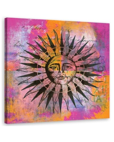 Canvas prints for living room, dining room wall Colourful sun Andrea Haase | FEEBY