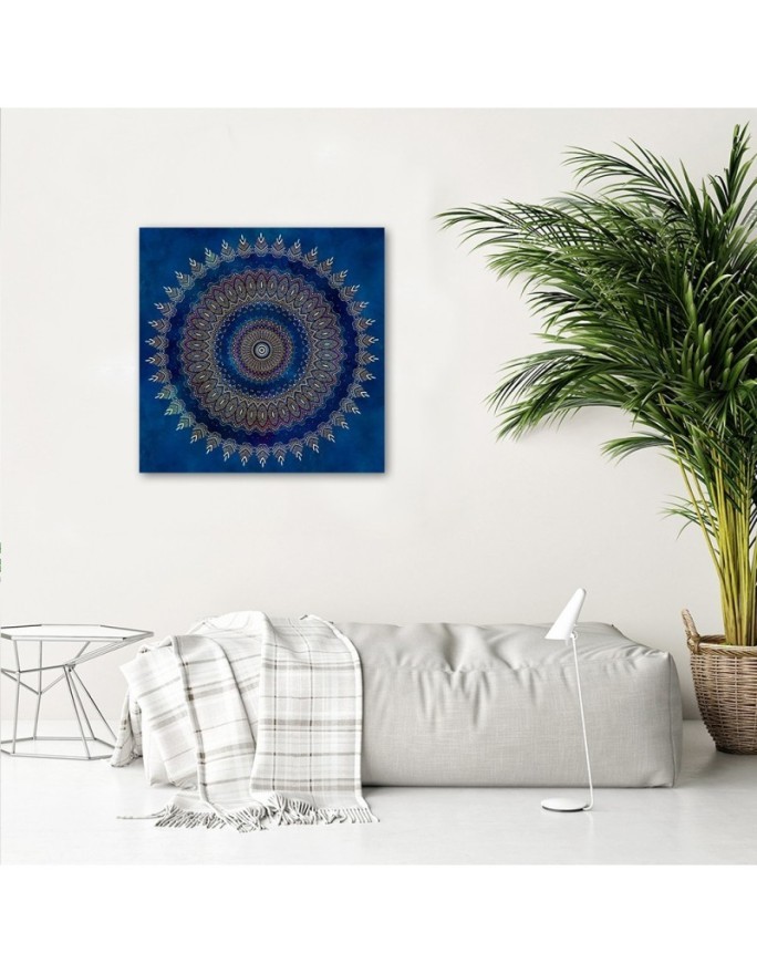 Obraz do sypialni na ścianę Niebieska mandala Andrea Haase