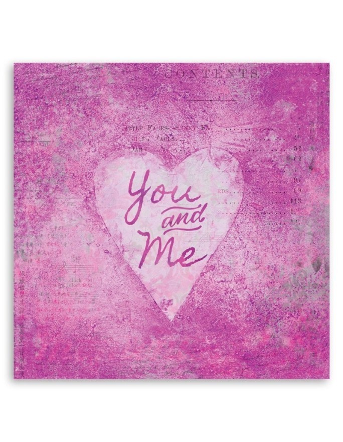 Obraz do sypialni Różowy napis You and Me Andrea Haase