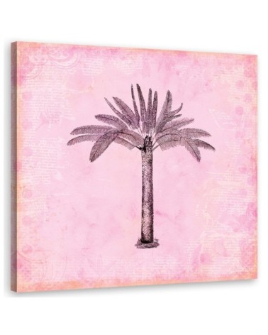 Canvas prints for a girl's room - Pink palm tree Andrea Haase | FEEBY
